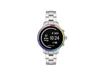 runway heart rate acetate and rainbow pavé smartwatch
